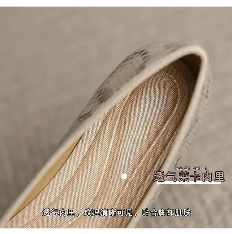 Zapatos planos de moda con lazo de lentejuelas