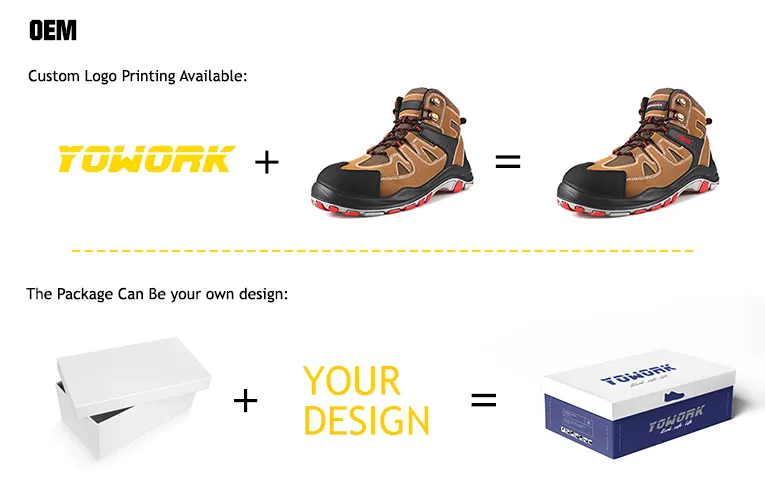 Zapatos de seguridad para hombres de construcción cómodos con protección para los dedos