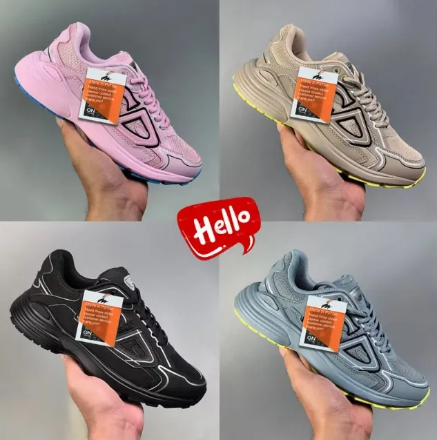 Zapato de señora estilo caminata de cuero genuino de diseñador de lujo B22 B30
