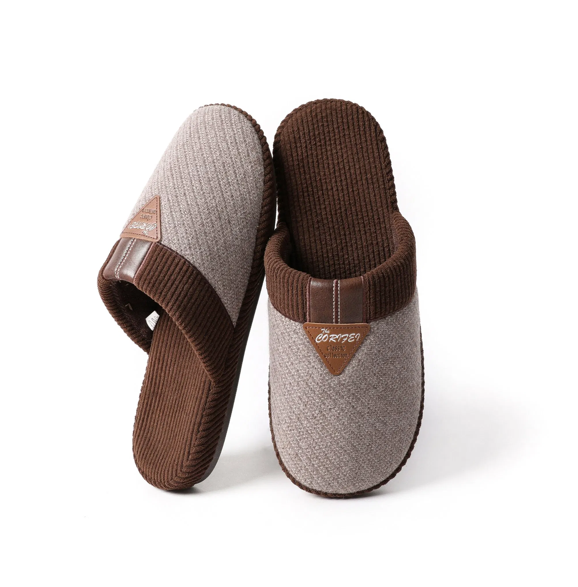 Corifei Nuevo Zapatilla Hombre Invierno Hogar Interior Zapatos Zapatilla Antideslizante Peludo