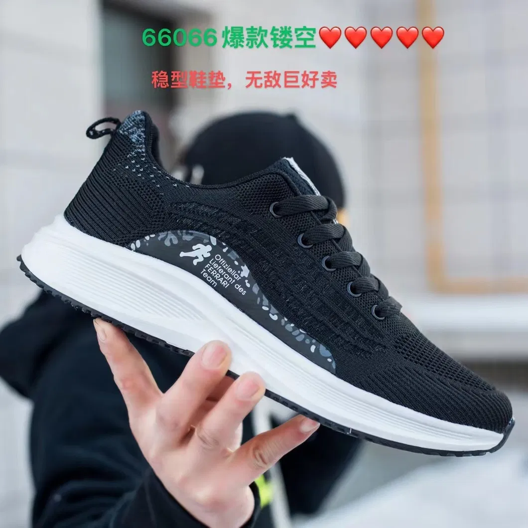 Zapatillas deportivas cómodas para mujeres y hombres, 2024 Zapatillas de correr de marca, zapatos de ocio populares, calzado en stock de bajo MOQ, nuevo estilo de zapatos deportivos de moda