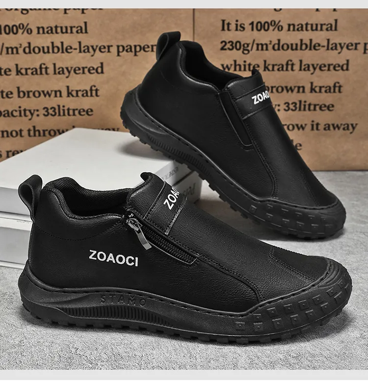 Zapatos de tablero casuales cómodos para hombres - Diseño sin cordones