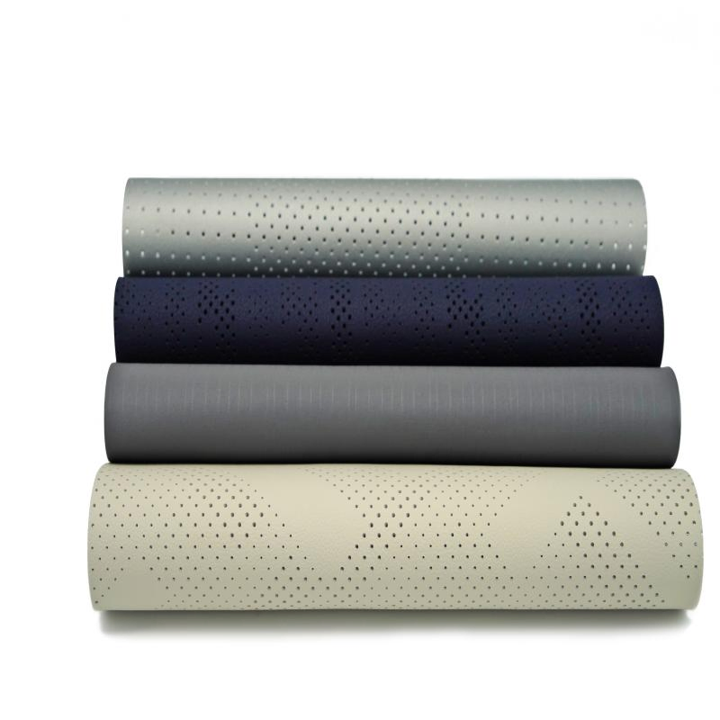 Precio por metro de cuero sintético reciclado de microfibra PVC PU vegano Rexine de Huafon para zapatos, sofás, bolsas, zapatos para hombres, guantes de seguridad PVC