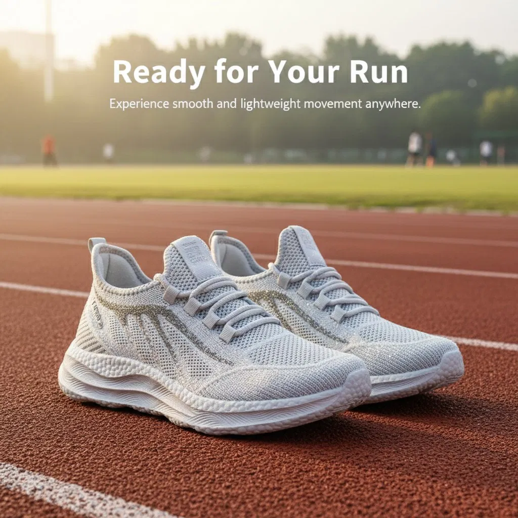 Zapatilla deportiva de punto transpirable y a la moda, ideal para el uso diario