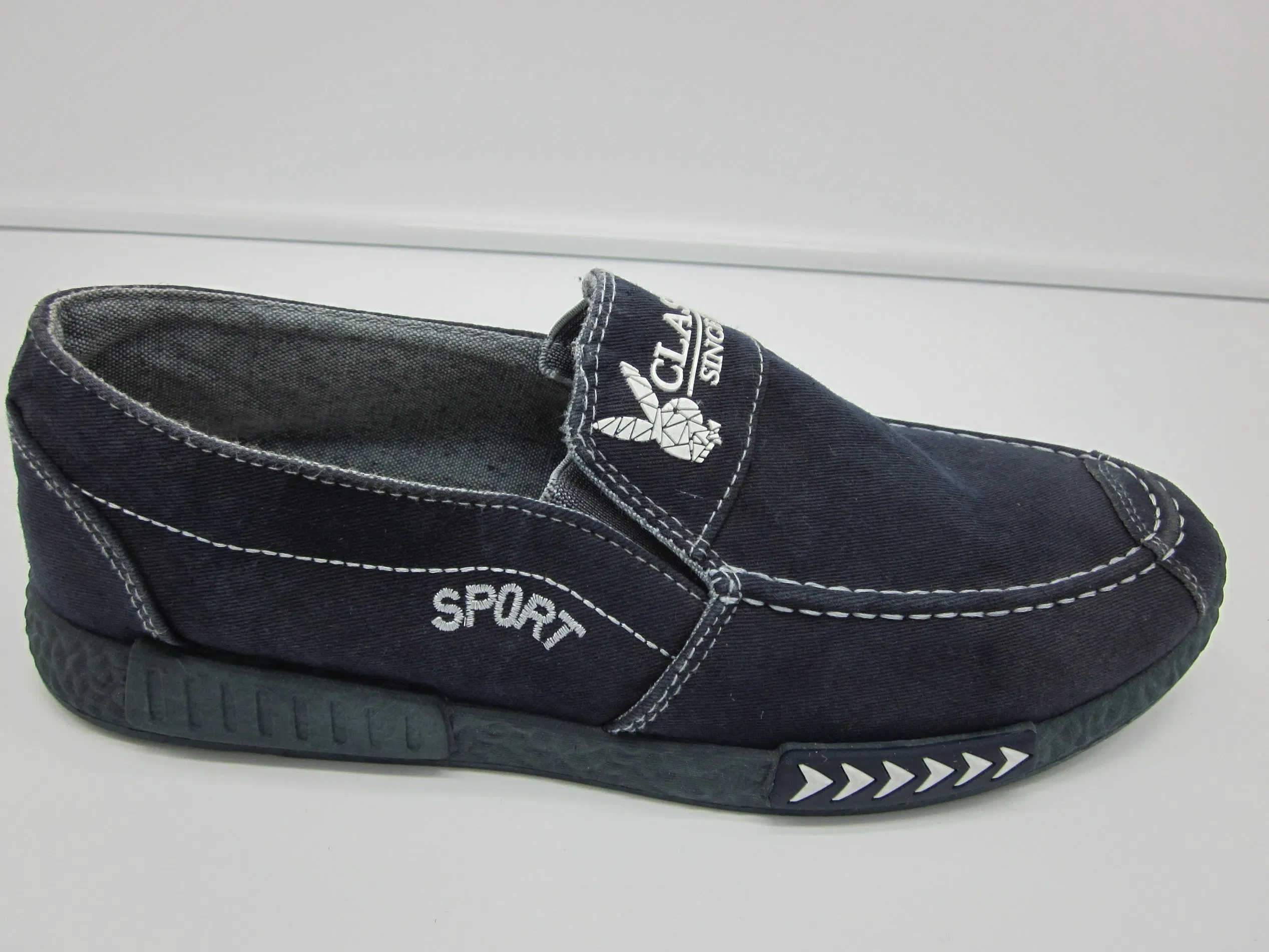 Zapatillas de lona casuales de corte bajo en estilo de mezclilla lavada