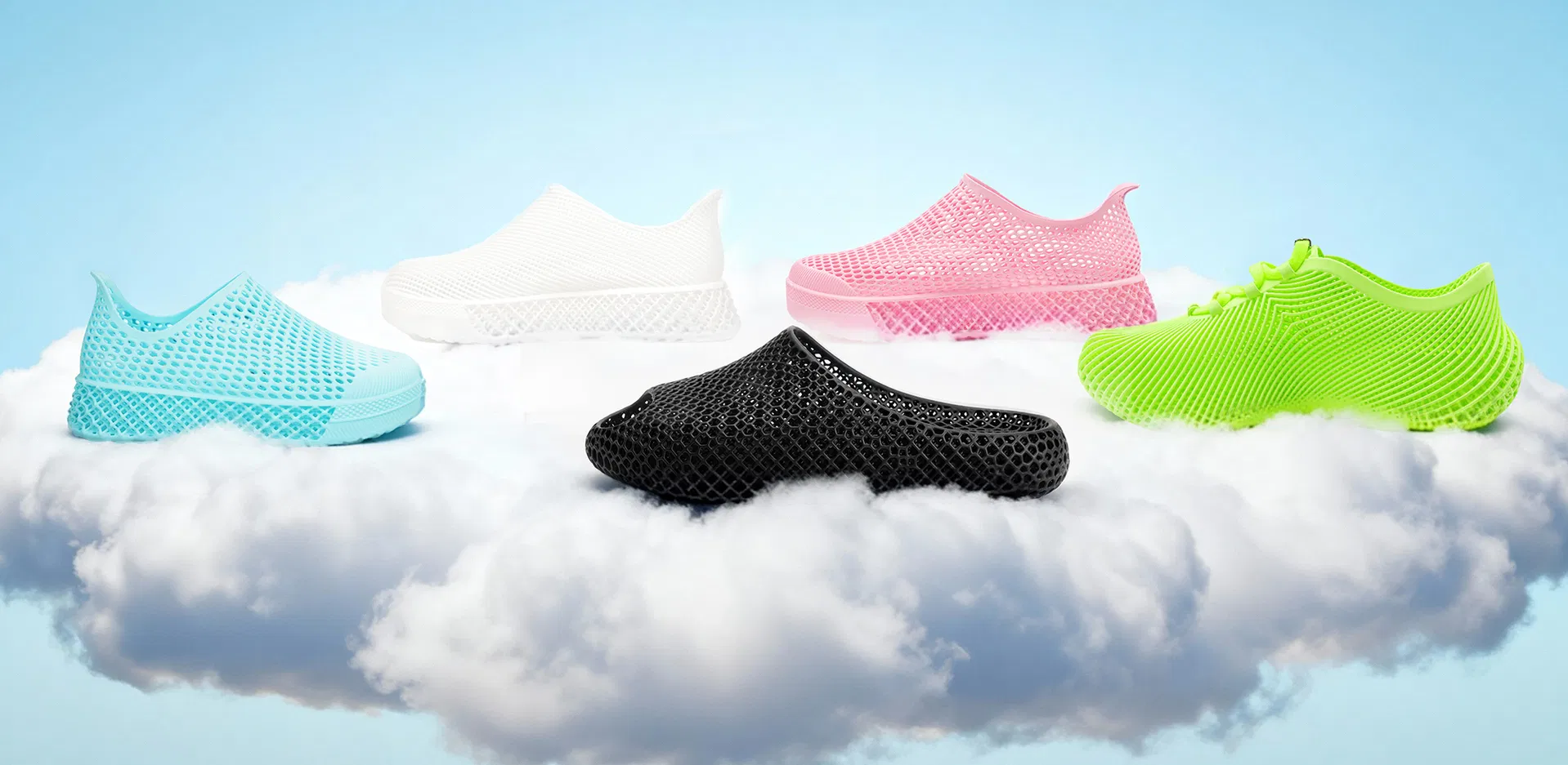 Zapatos de caminar cómodos impresos Nexbie Aeriscape 3D para el desplazamiento diario al aire libre