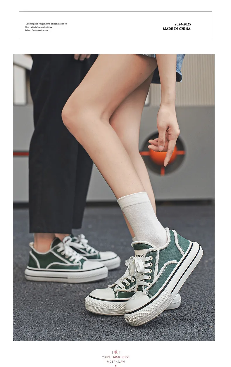 Zapatos de lona de moda, deportivos y casuales