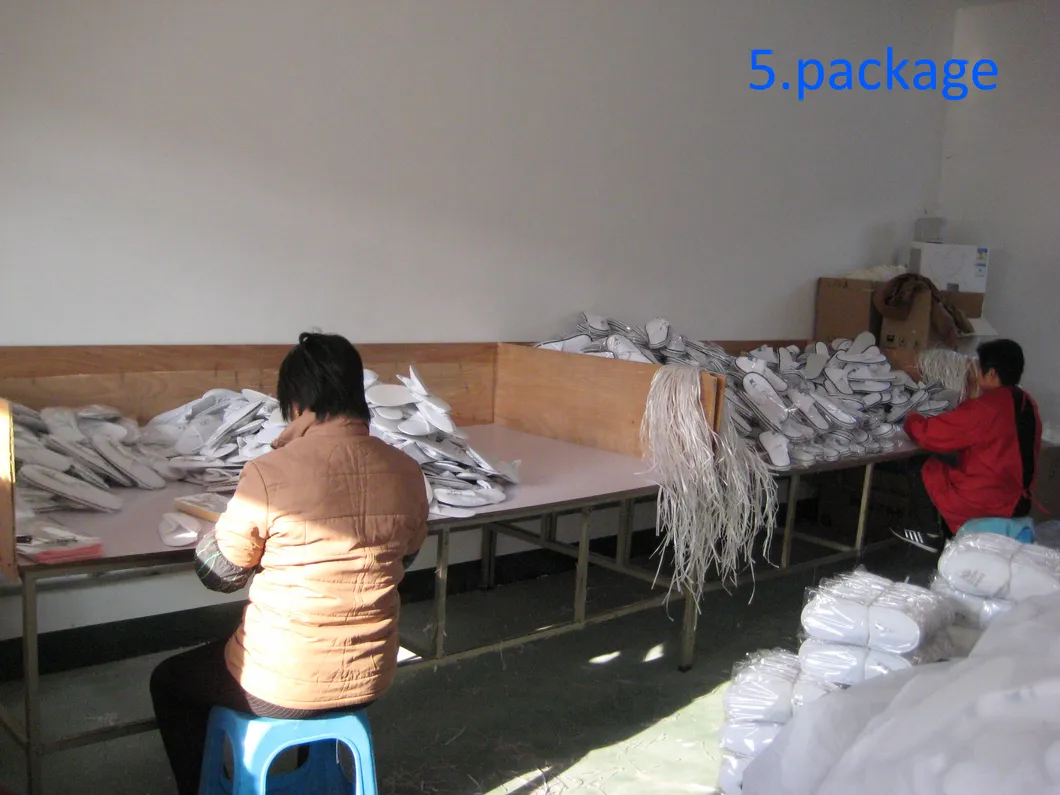 Proceso de producción zapatillas de hotel