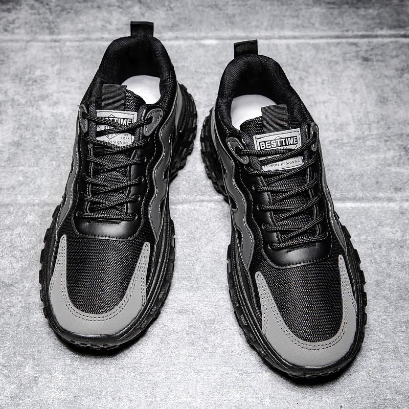 Zapatilla deportiva casual de hombre con suela gruesa personalizada para correr al aire libre