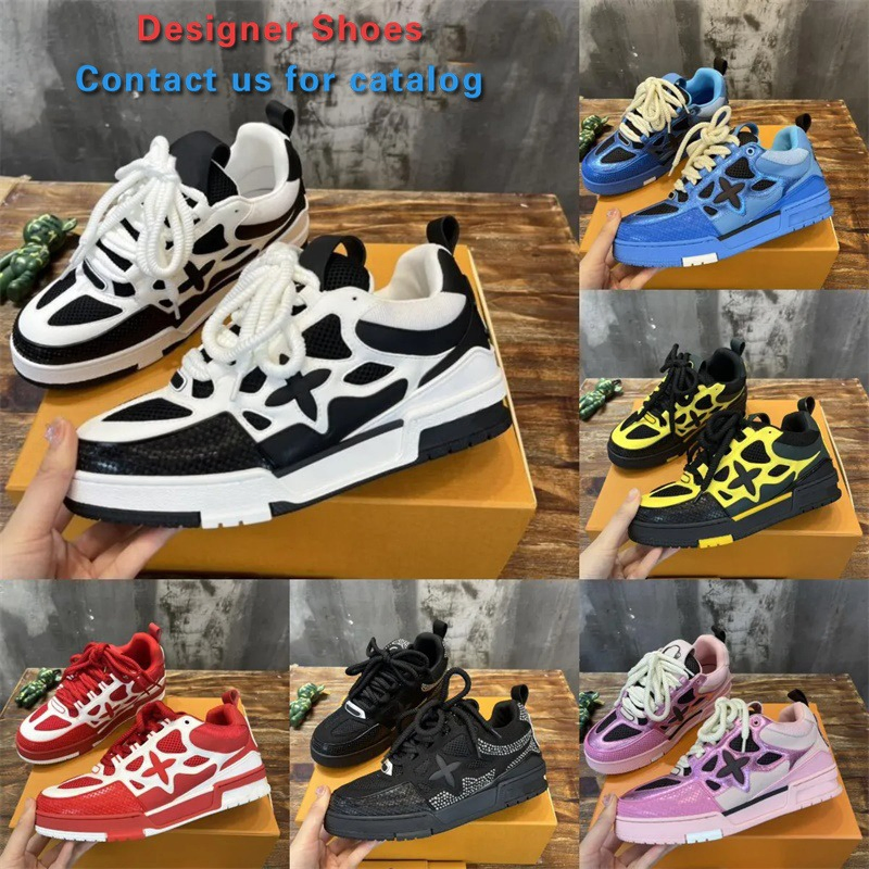 Mujeres Hombres Zapatos Deportivos Tenis Casual Antideslizante Ligero Resistente al Desgaste Diseñador Con Cordones Patinaje