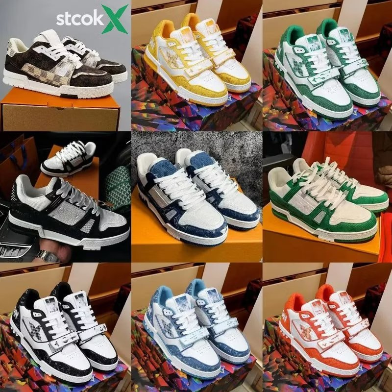 Zapatos de lujo sin cordones para hombres y mujeres, zapatillas de diseño embosado de moda