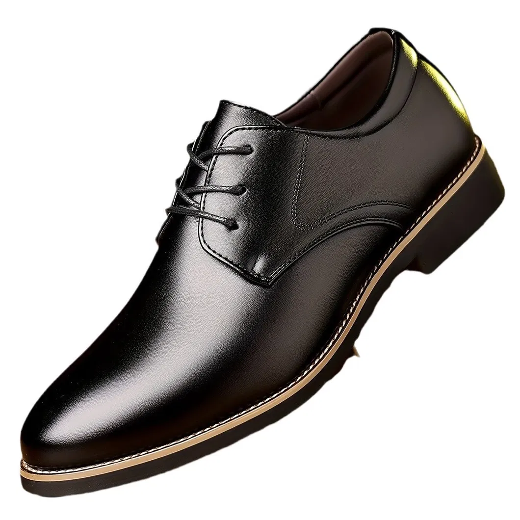 Mocasines de cuero para hombres, zapatos de cuero, calzado Oxford, zapatos de vestir