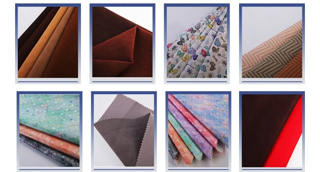 Muestra gratuita de tela de cuero sintético ecológico de material artificial, hecho en China para sillas, zapatos, bolsos, asientos de coche y tapicería