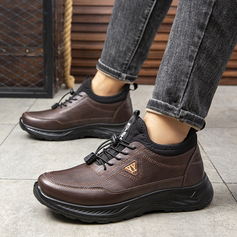 Zapatillas de nieve antideslizantes de felpa cálida unisex para hombres y mujeres, calzado casual de invierno