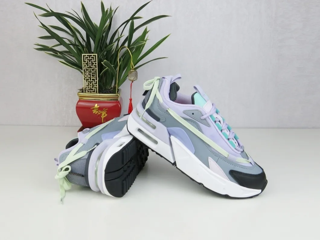 Zapatillas deportivas casuales de malla dechunky con color de cojín de aire