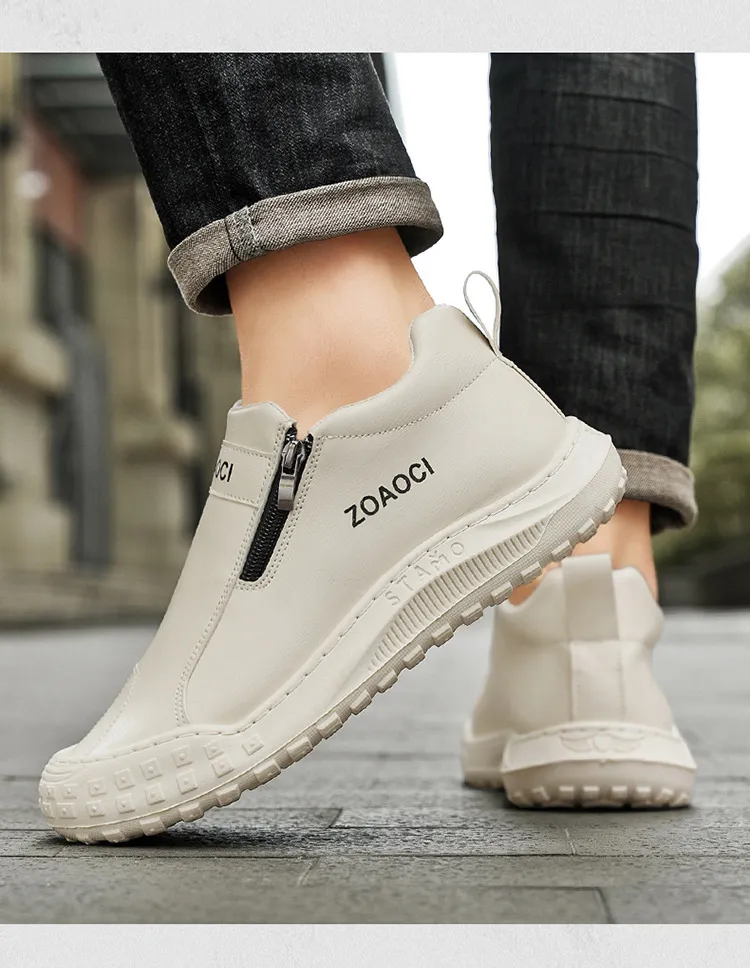 Zapatos de tablero casuales cómodos para hombres - Diseño sin cordones