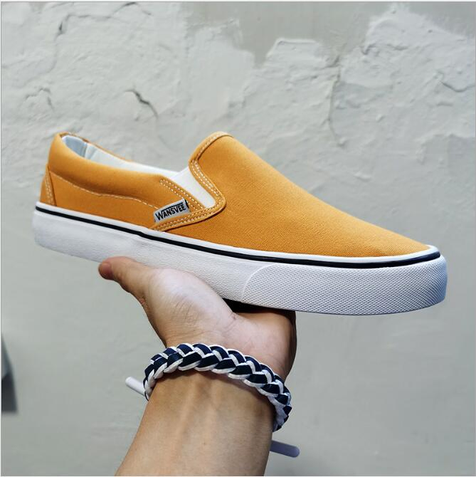 Zapatos de lona vulcanizados para hombres, zapatillas casuales, zapatos sin cordones