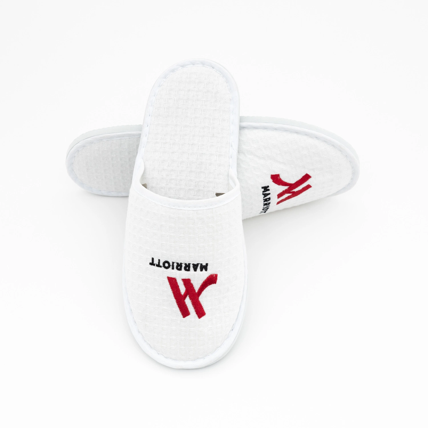 Zapatillas desechables personalizadas blancas para hoteles al por mayor