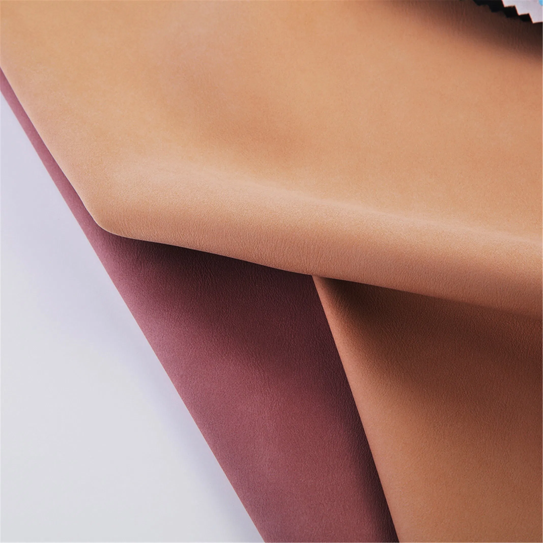 Muestra gratuita de tela de cuero sintético ecológico de material artificial, hecho en China para sillas, zapatos, bolsos, asientos de coche y tapicería