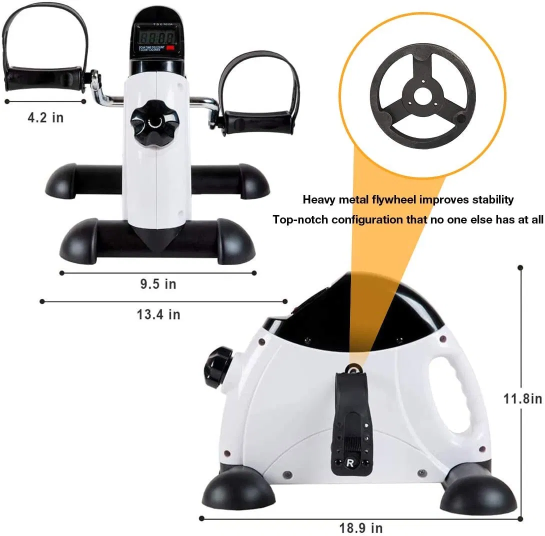 Exercitador de Pedal para Uso Doméstico para Exercícios de Pernas e Braços com Display LCD
