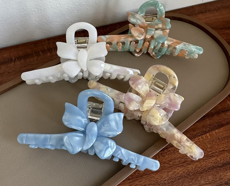 Acessórios de Cabelo Coreanos 11cm Grandes Clipe de Cabelo de Acrílico em Forma de Borboleta para Mulheres