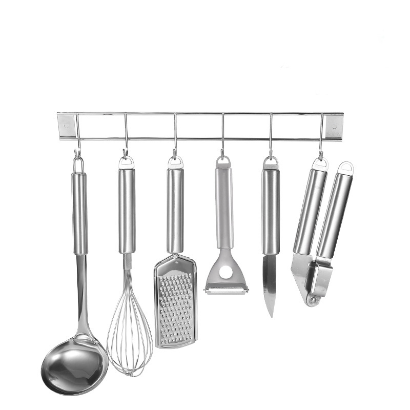 Utensílios de Cozinha em Aço Inoxidável Não Magnético Premium: Espátula Resistente, Concha, Colher Furada e Concha para Sopa