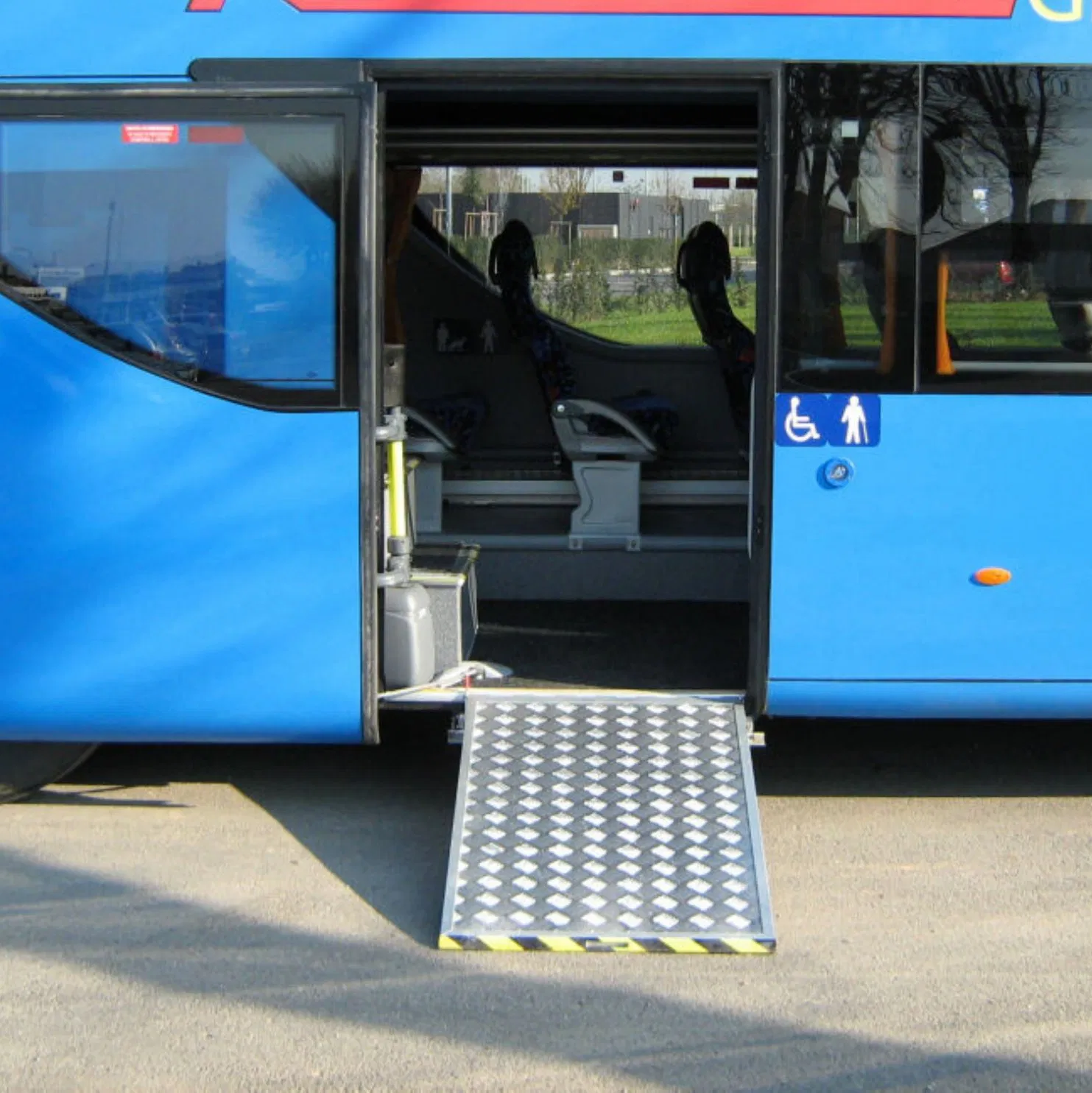 Rampas de Acesso para Cadeira de Rodas Mwr 350kg para Ônibus com Certificado Ce