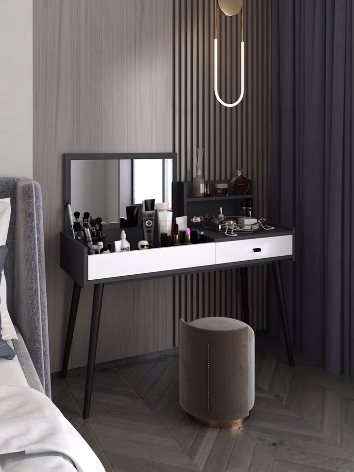 Mesa de Varejo Nórdica para Quarto Móveis Simples de Cômoda Luxuosa para Cabeceira
