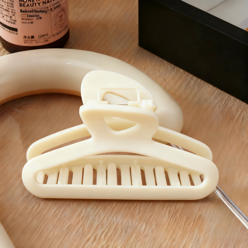 Clips de cabelo em forma de garra de tubarão com pressão suave, design de dentes largos e antideslizante, adequado para cabelos longos e curtos, estilização diária