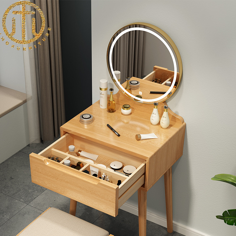 Cômoda única ultra estreita para cama de cabeceira em apartamento pequeno minimalista moderno