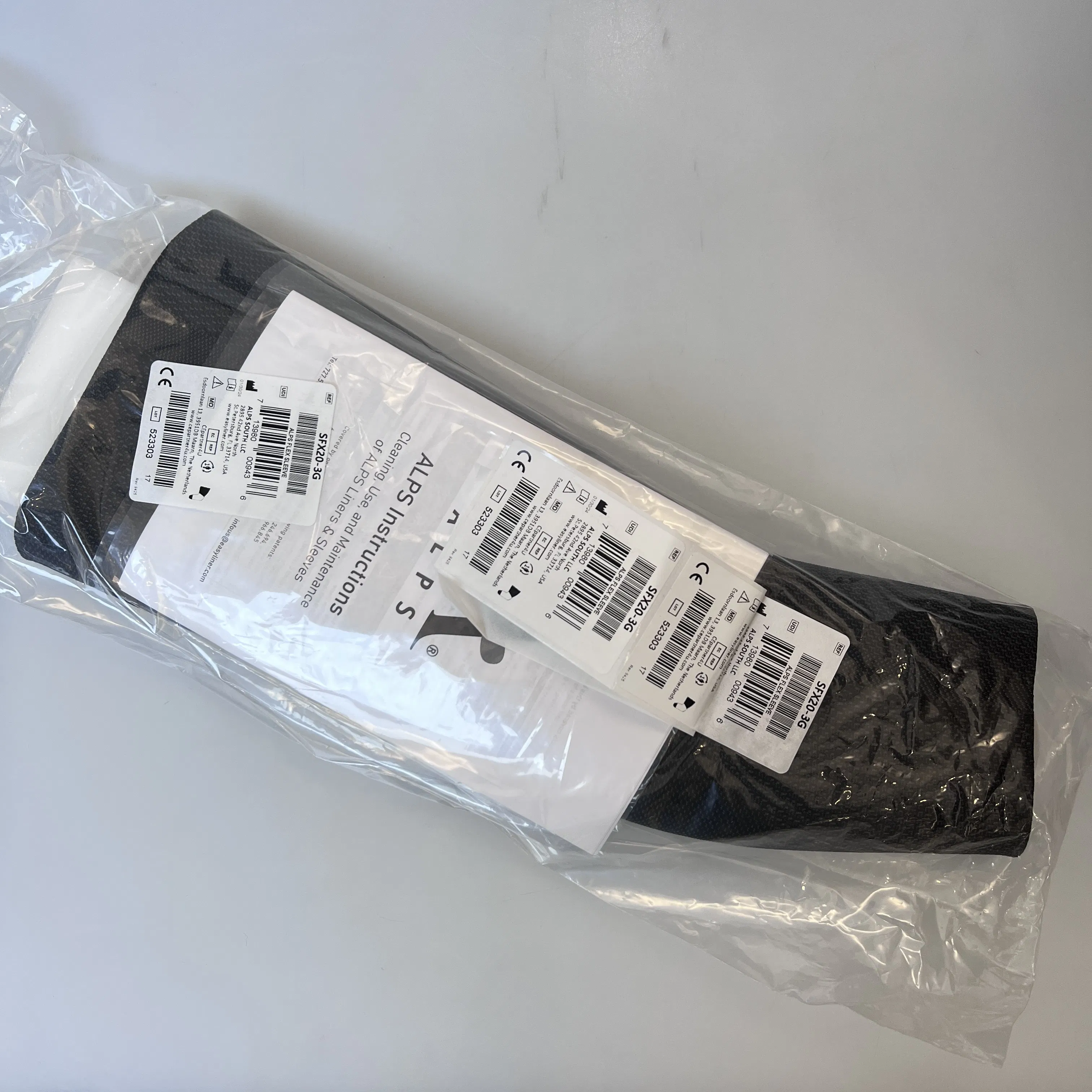 Manga de Conforto em Gel para Suporte Prostético