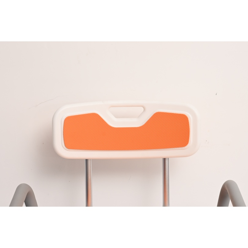 Cadeira de banho com assento de transferência, alça de esponja macia, apoio de braço resistente ao desgaste, buraco para vaso sanitário, para cuidados com pacientes