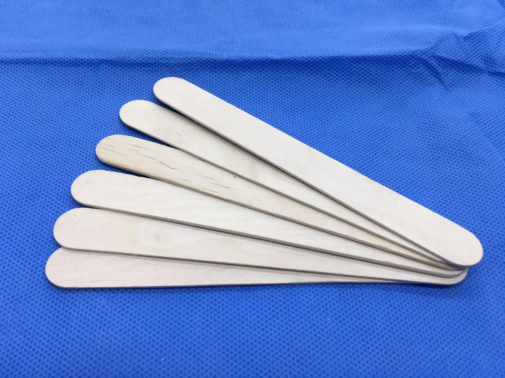 150mm Palitos de Depressor de Língua de Madeira com Canto Arredondado em Grau A