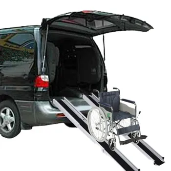 Rampas de Alumínio Telescópicas para Carros e Cadeiras de Rodas