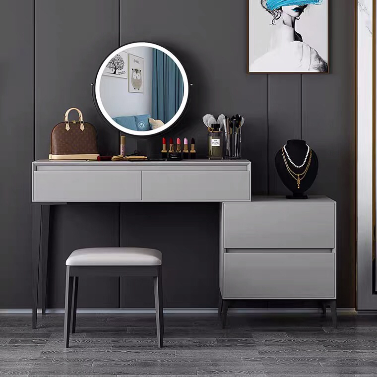 Novo Móvel de Quarto de Hotel Fashion Durável Cômoda de Madeira com Espelho