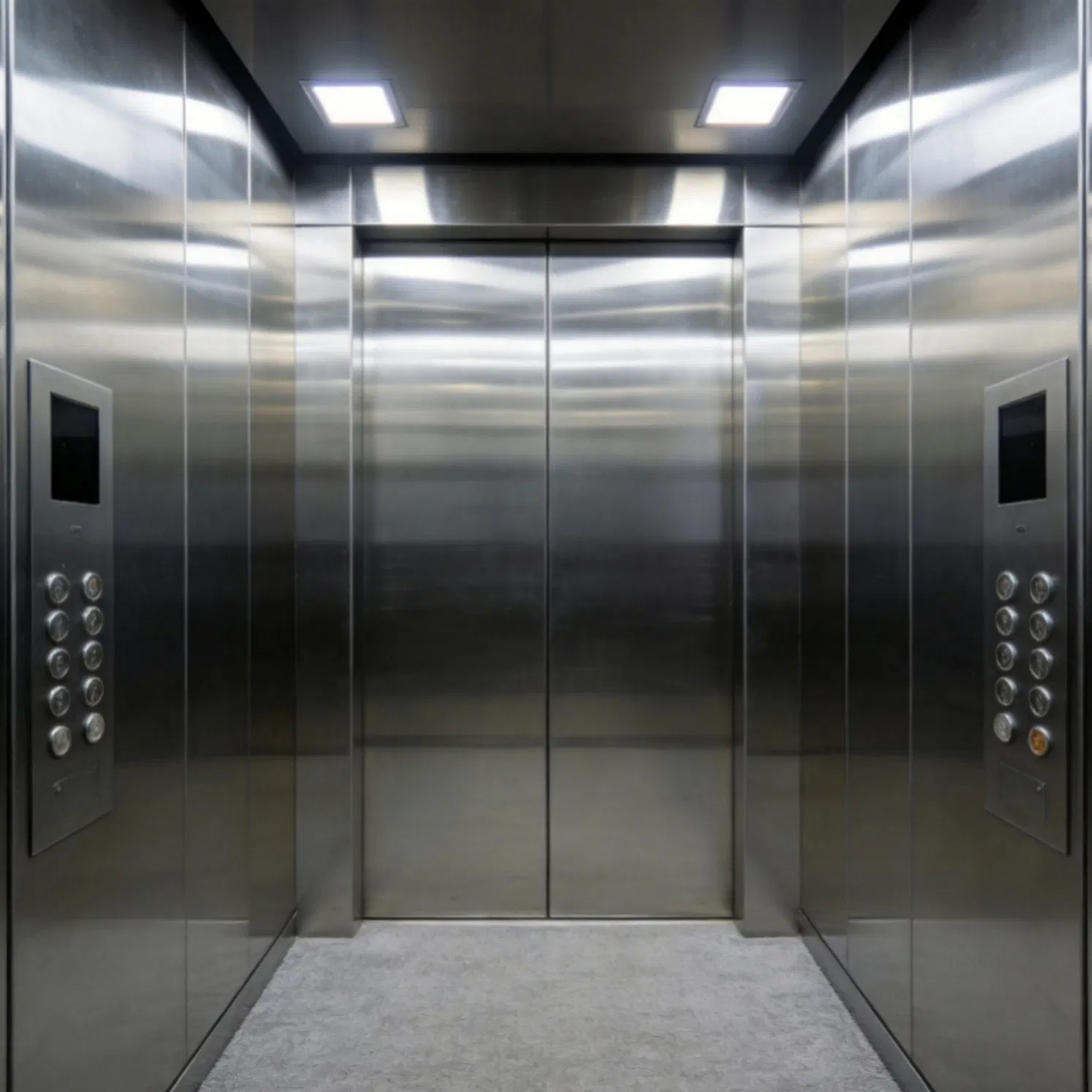 O elevador do hospital ambulatorial facilita o fluxo eficiente de pacientes entre os departamentos