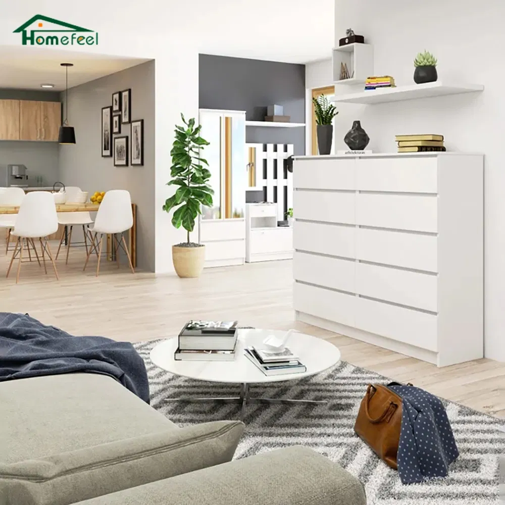 Cômoda de gaveta simples moderna ampla para parede, armazenamento de gaveta para quarto e sala de estar