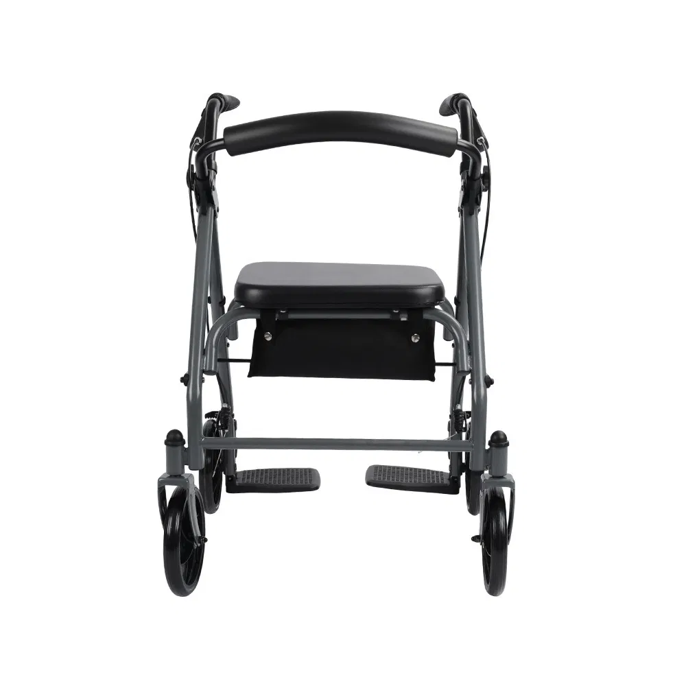 Dl-7071tj Veículo de Quatro Rodas Pesado 4-Wheel Suporte de Mobilidade com Assento para Idosos Andador Rolante