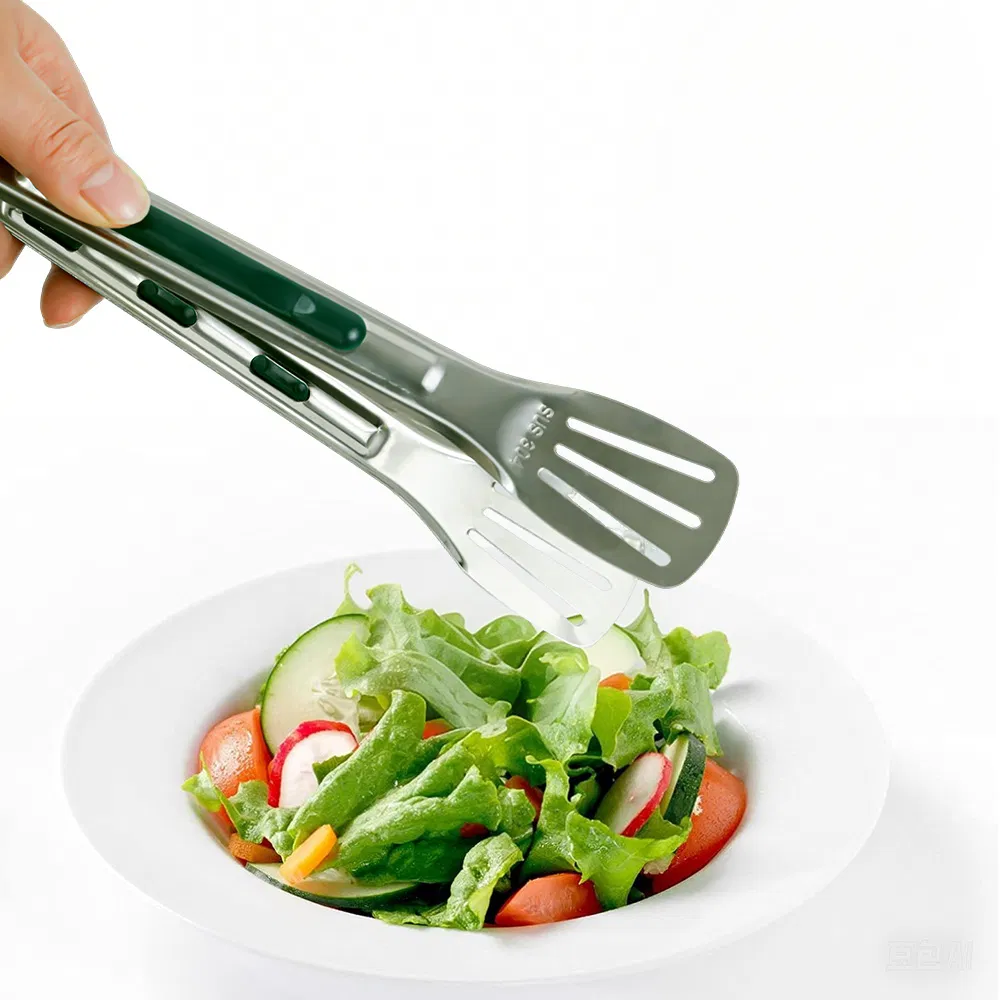 Atacado OEM Alta Qualidade Multifuncional Aço Inoxidável Cozinha Utensílio Acessórios Premium Churrasco Clip de Pinça com Cabo Antiderrapante