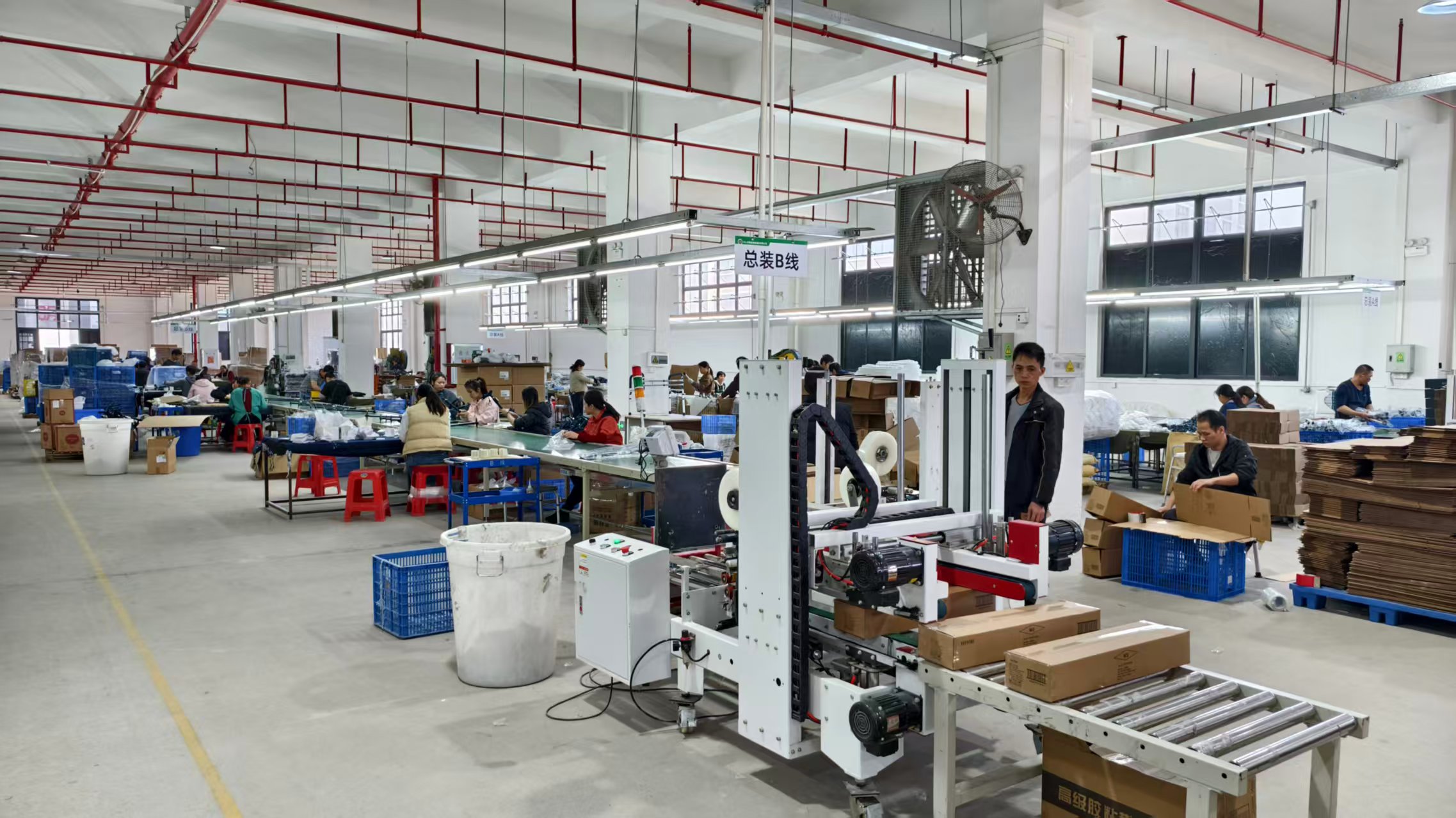 Instalações de fabricação Foshan Zionel Health - linha de produção moderna