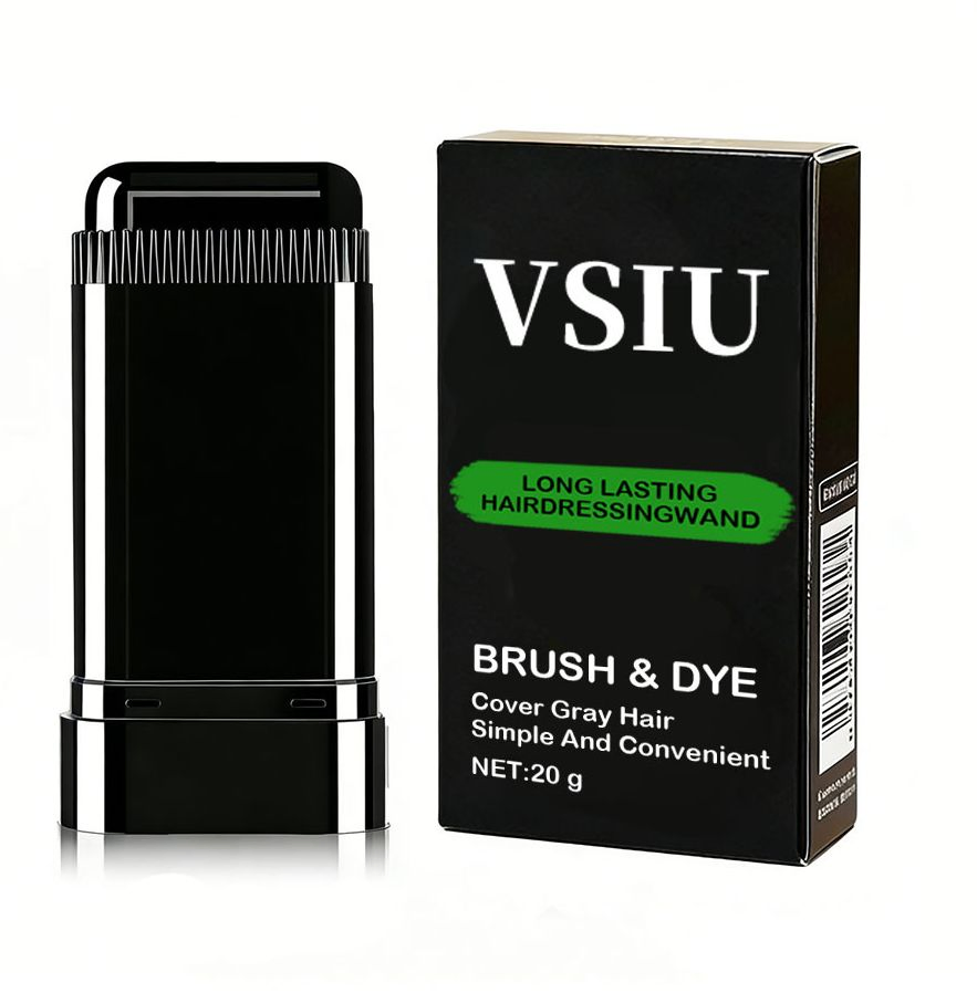 Pente de Tintura de Cabelo Visu Easy Carry, Bastão de Cobertura de Cabelos Grisalhos para Uso em Movimento, Cobertura Natural Física