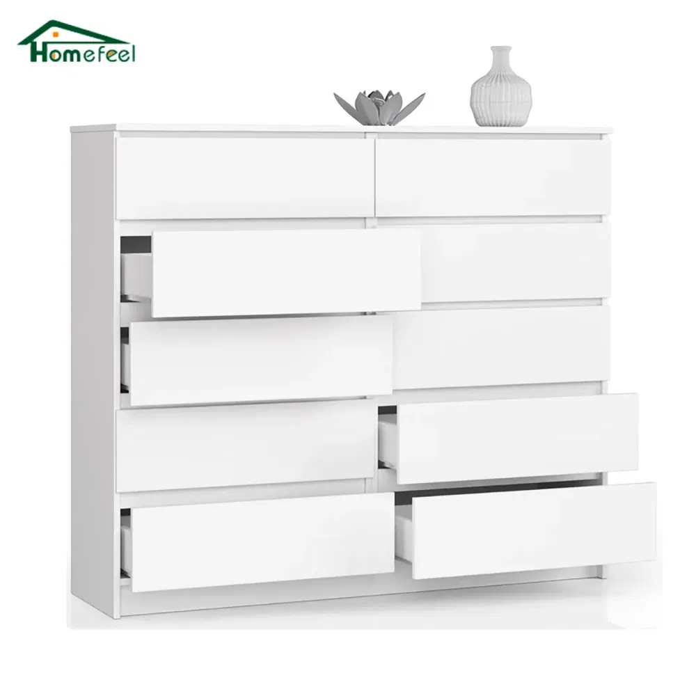 Cômoda de gaveta simples moderna ampla para parede, armazenamento de gaveta para quarto e sala de estar