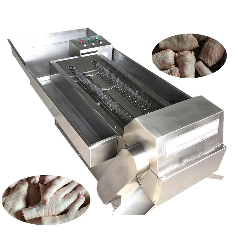Linha de Equipamento de Processamento de Remoção de Pele de Pés de Frango Automática, Limpeza de Garras de Frango