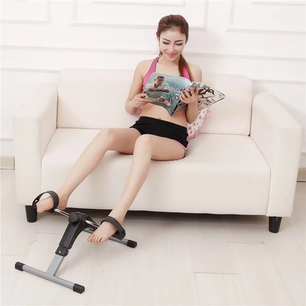 Bicicleta Mini Pedal para Exercício em Casa, Treinador de Pernas Indoor, Exercitadores de Pernas de Bicicleta