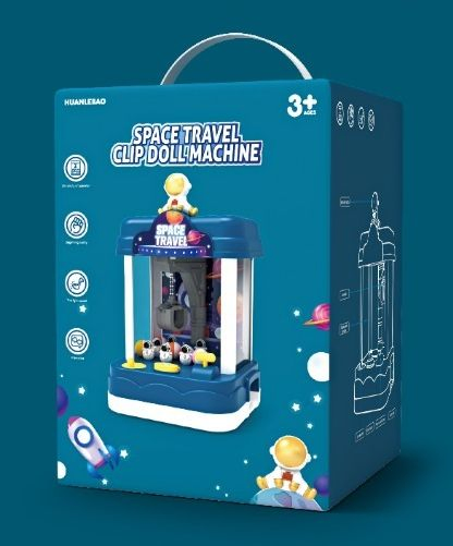 Máquina de Garra Mini Temática de Astronauta para Brincadeiras em Casa