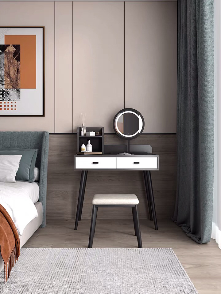 Mesa de Varejo Nórdica para Quarto Móveis Simples de Cômoda Luxuosa para Cabeceira