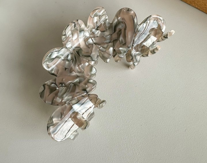 11.3cm Grampo de Cabelo Simples para Uso Diário Decoração de Acrílico para Meninas Grande Tamanho Pegador de Cabelo Estilo Francês Ácido Acético