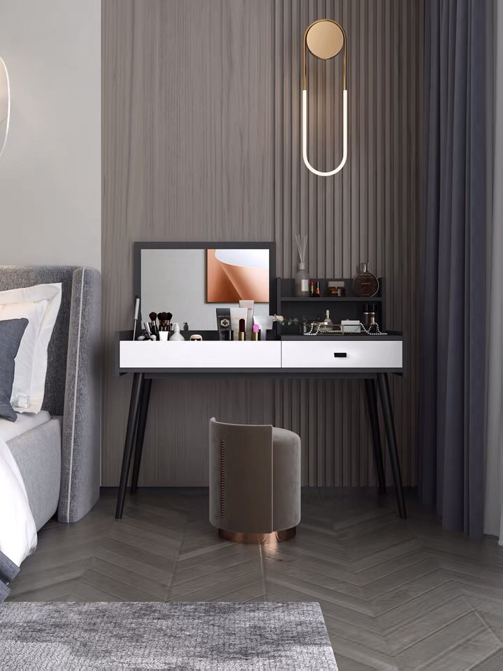 Mesa de Varejo Nórdica para Quarto Móveis Simples de Cômoda Luxuosa para Cabeceira
