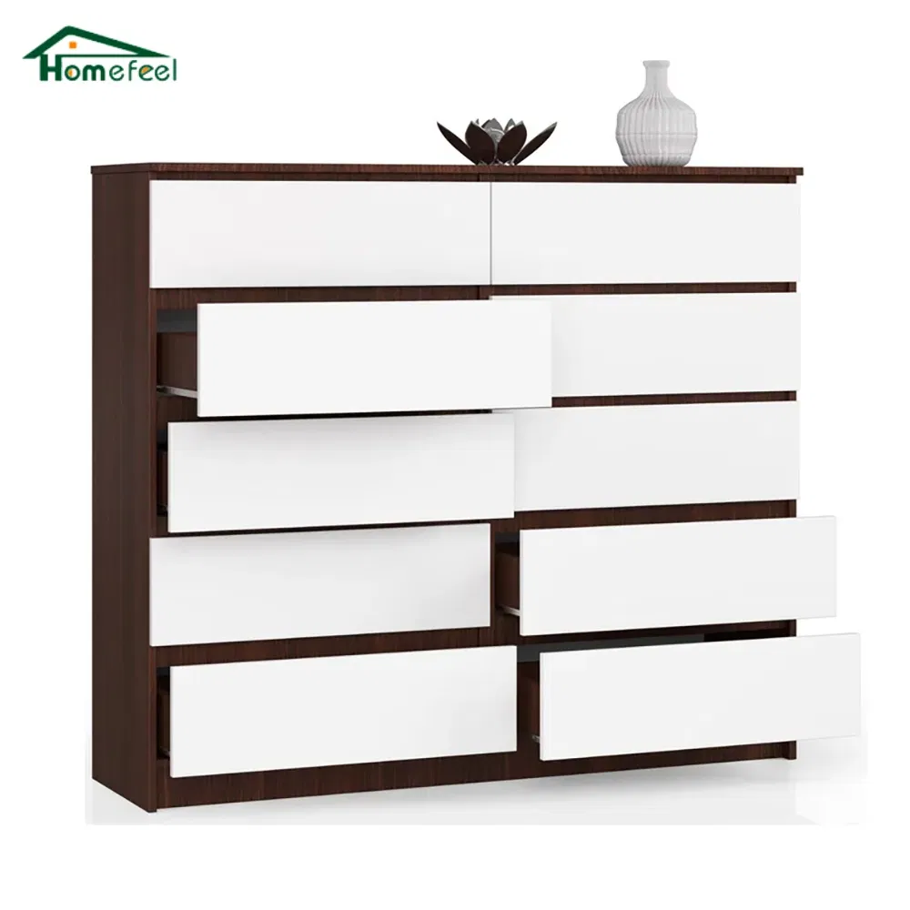 Cômoda de gaveta simples moderna ampla para parede, armazenamento de gaveta para quarto e sala de estar