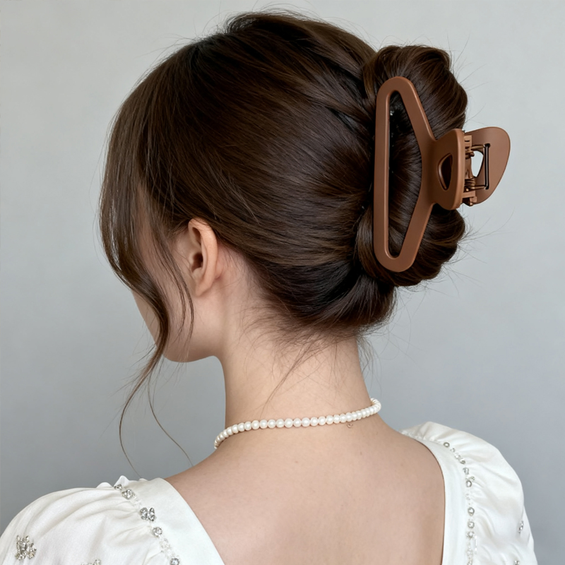Clips de Unha em Forma de Tubarão Antiderrapante, Clip de Unha Estiloso Vintage, Confortável e Amigável ao Couro Cabeludo, Acessório de Cabelo Versátil para Casa e Passeios